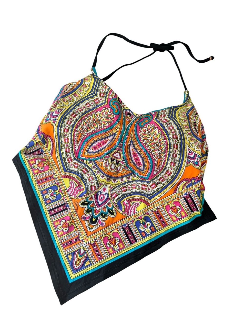 ✨🌸Trina Turk Boho Festival Handkerchief Bra Free Halter Top | 10/M